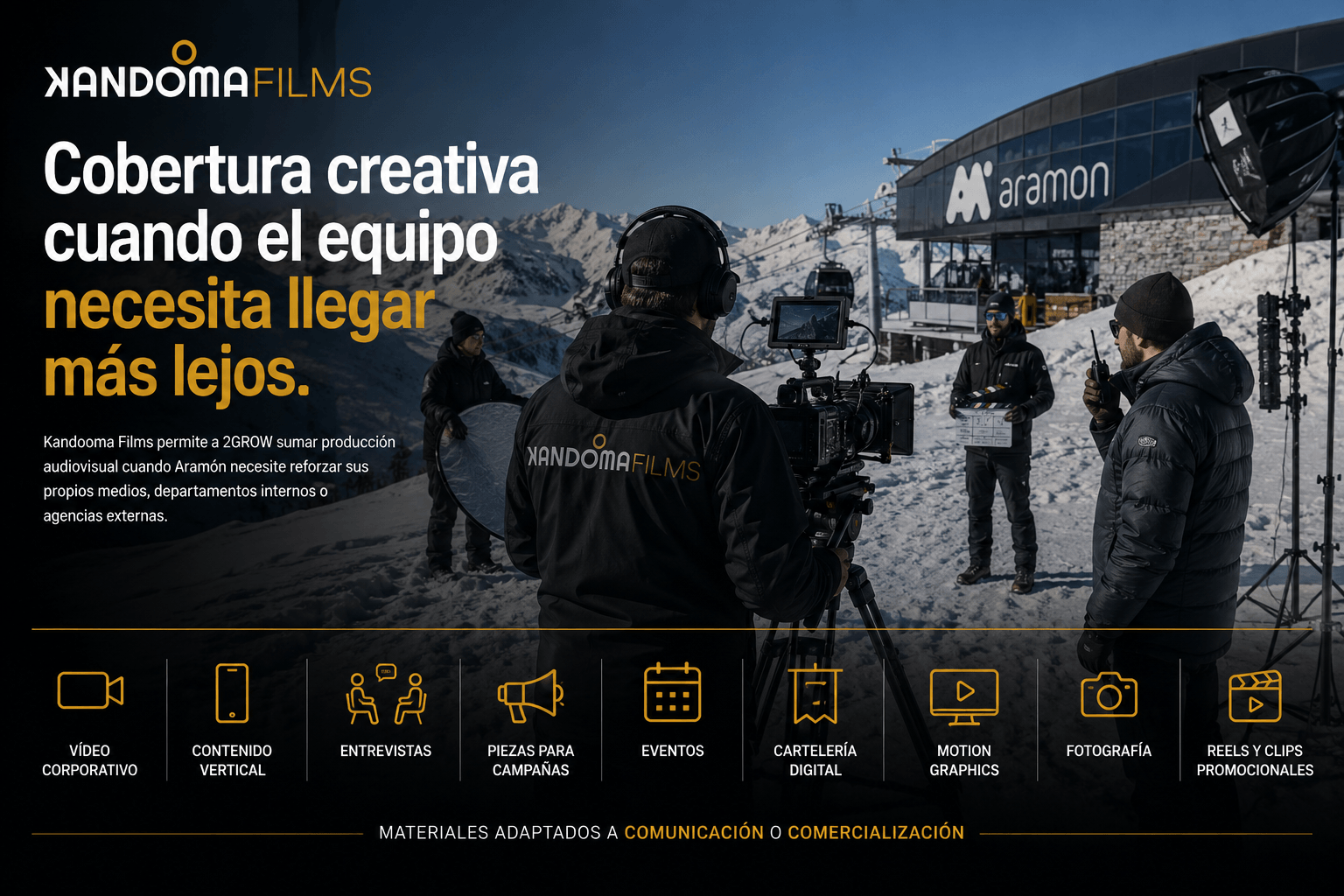 Kandooma Films - equipo grabando